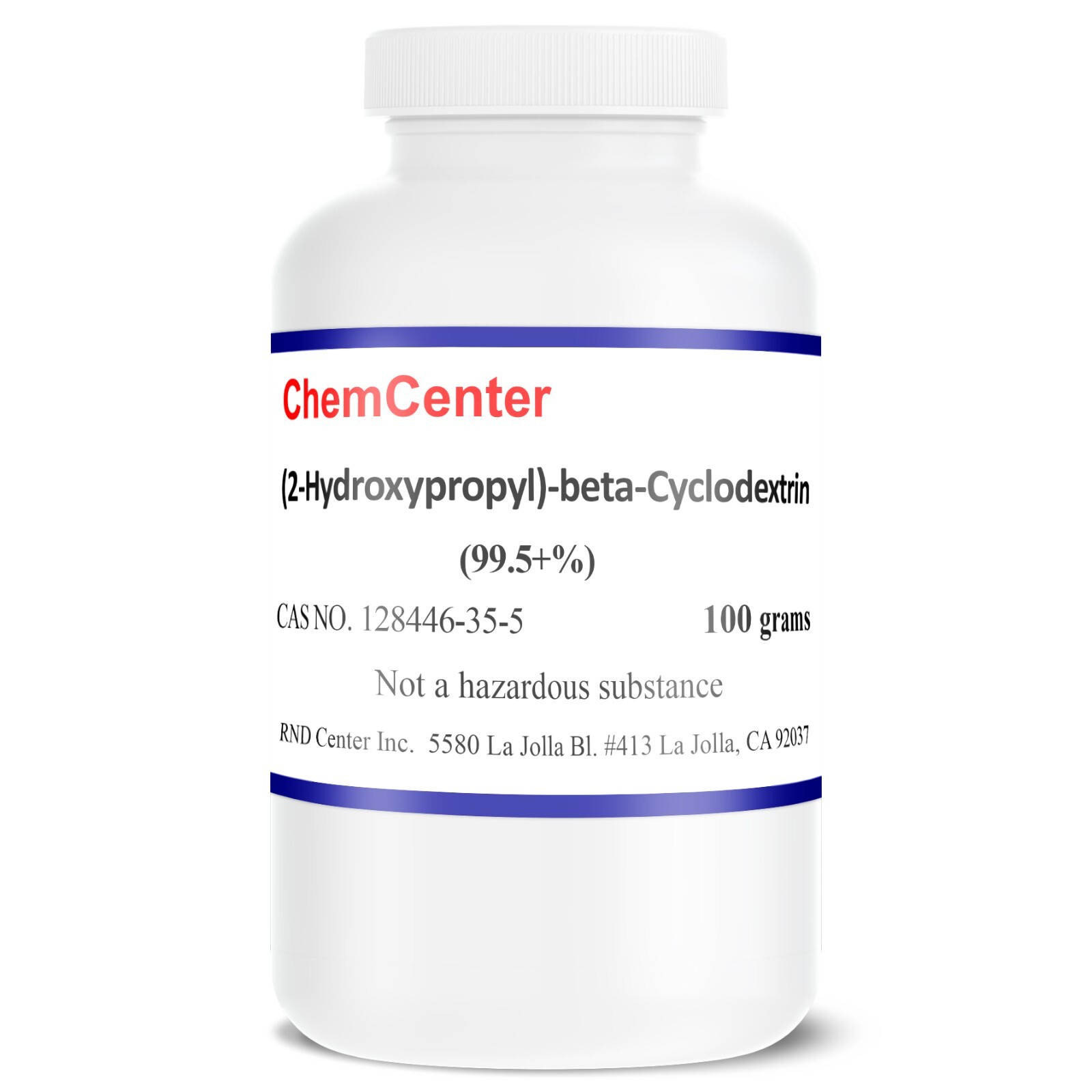 (2-Hydroxypropyl)-Beta-Cyclodextrin (HPBCD), 99.5% min., 100 grams