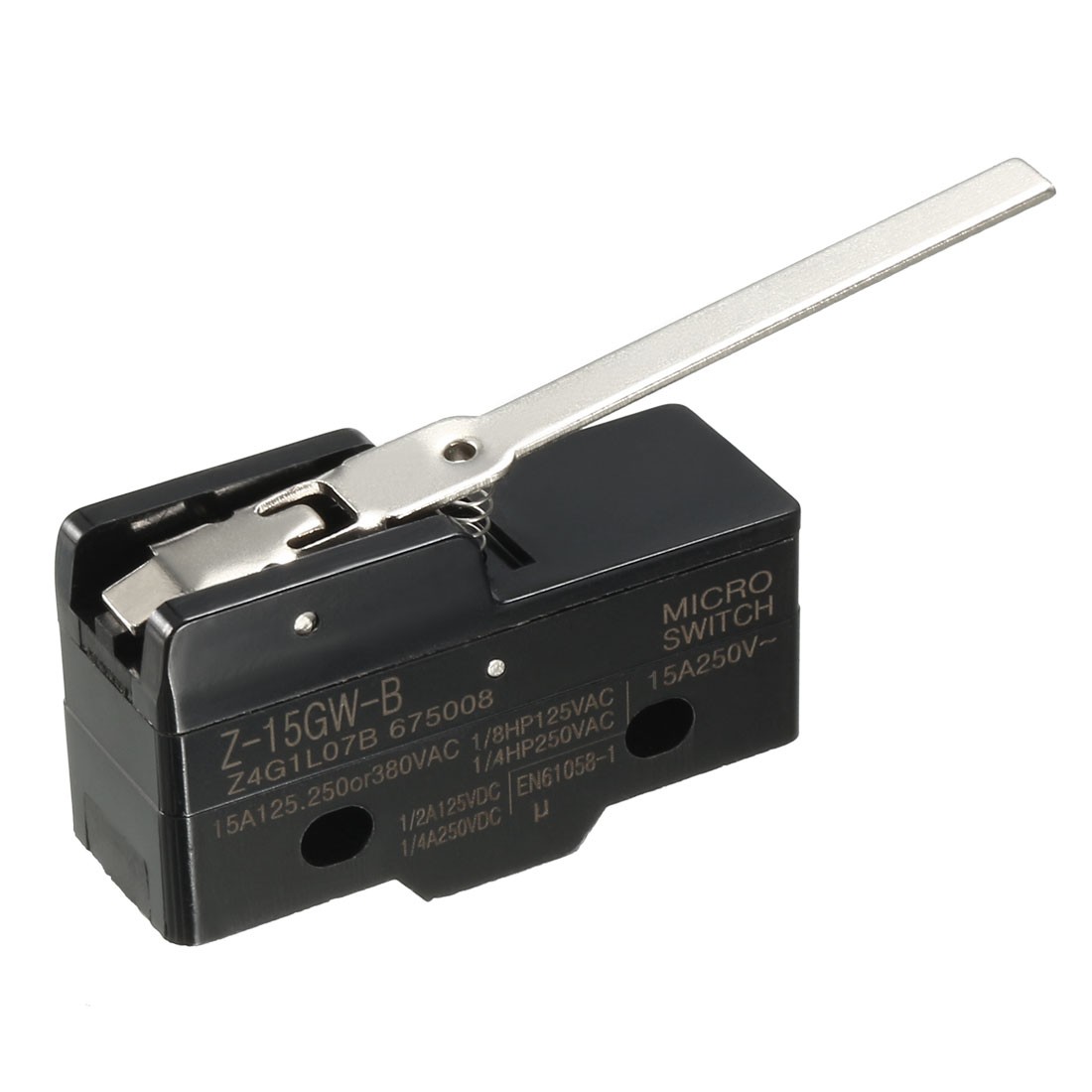 Z-15GW-B Long Hinge Lever Type Miniature Micro Switch 1NO + 1NC