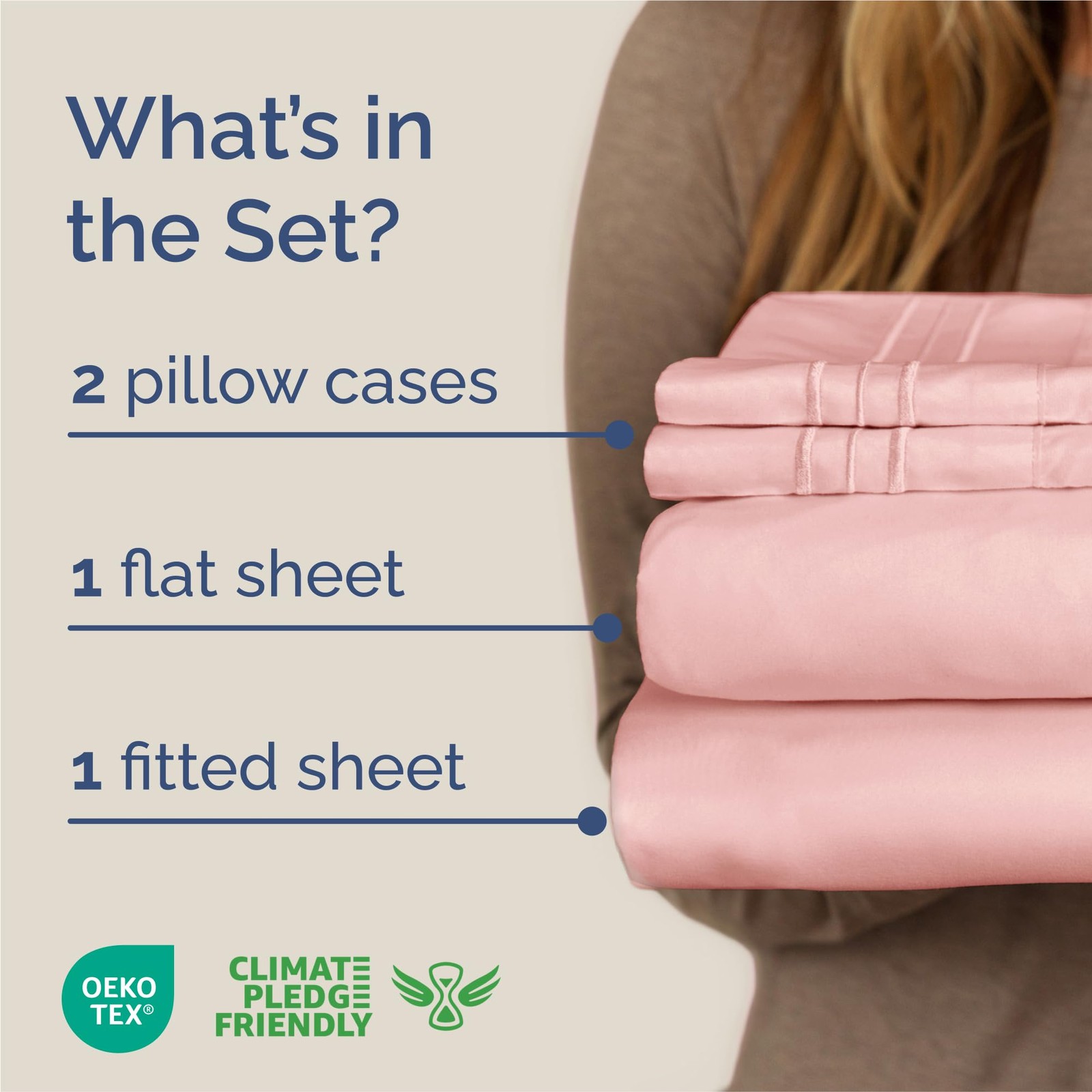 King Size 4 Piece Sheet Set - Comfy Breathable Cooling Bed Sheets Set - Hote...