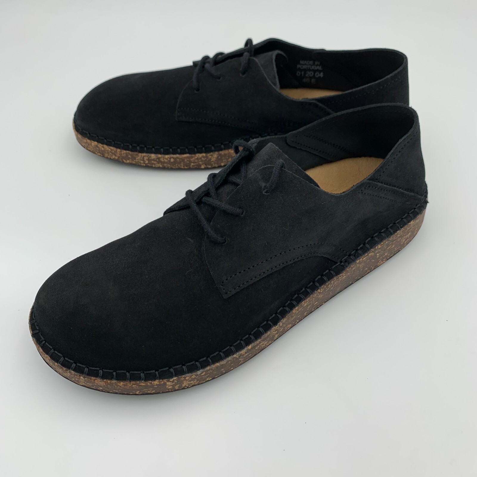Birkenstock New w/ Box Gary Black Suede Leather Regular Width - Select Size
