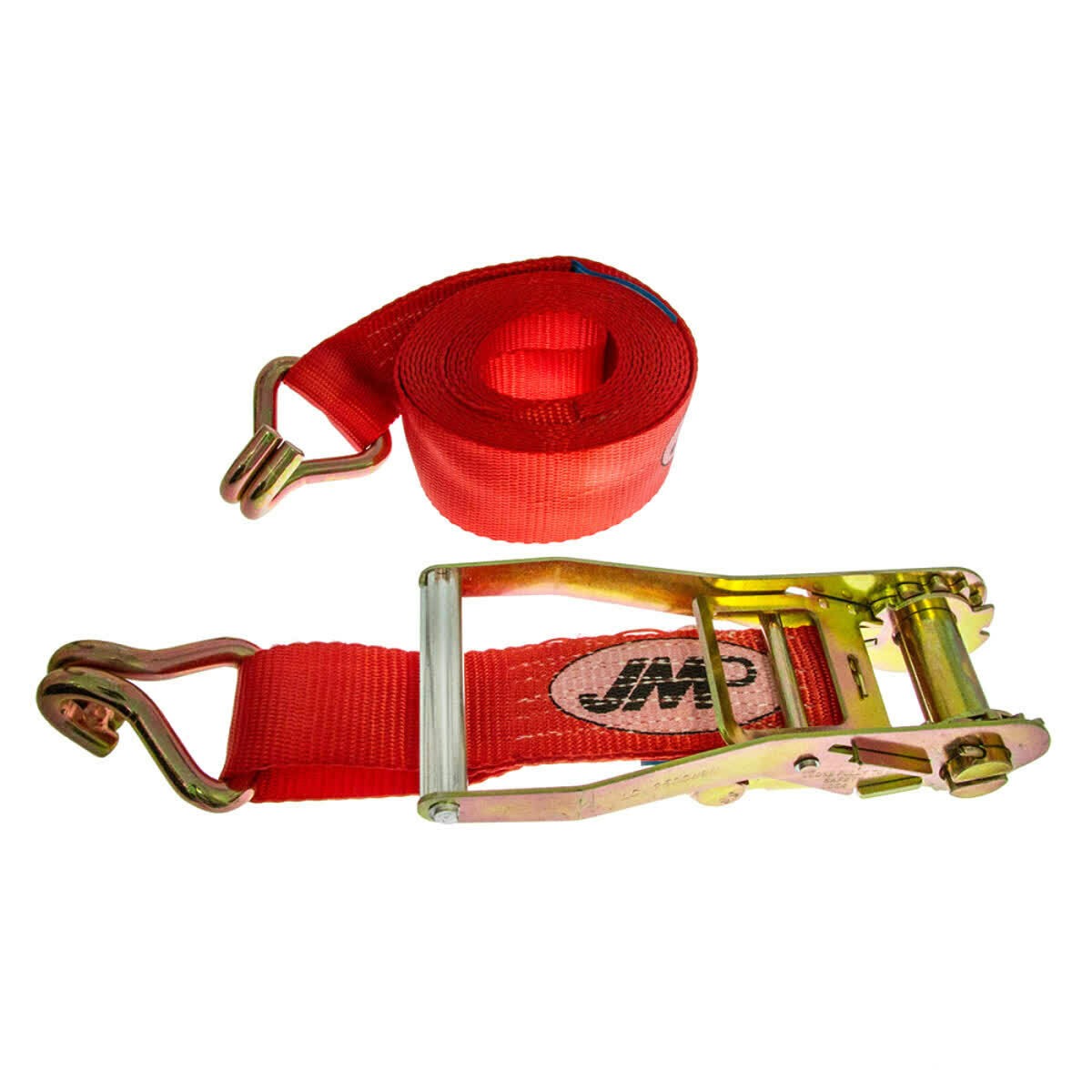 ANCHOR BELT WITH RATCHET AND CLAW HOOK JMP 50 MM / 5 MT RED
