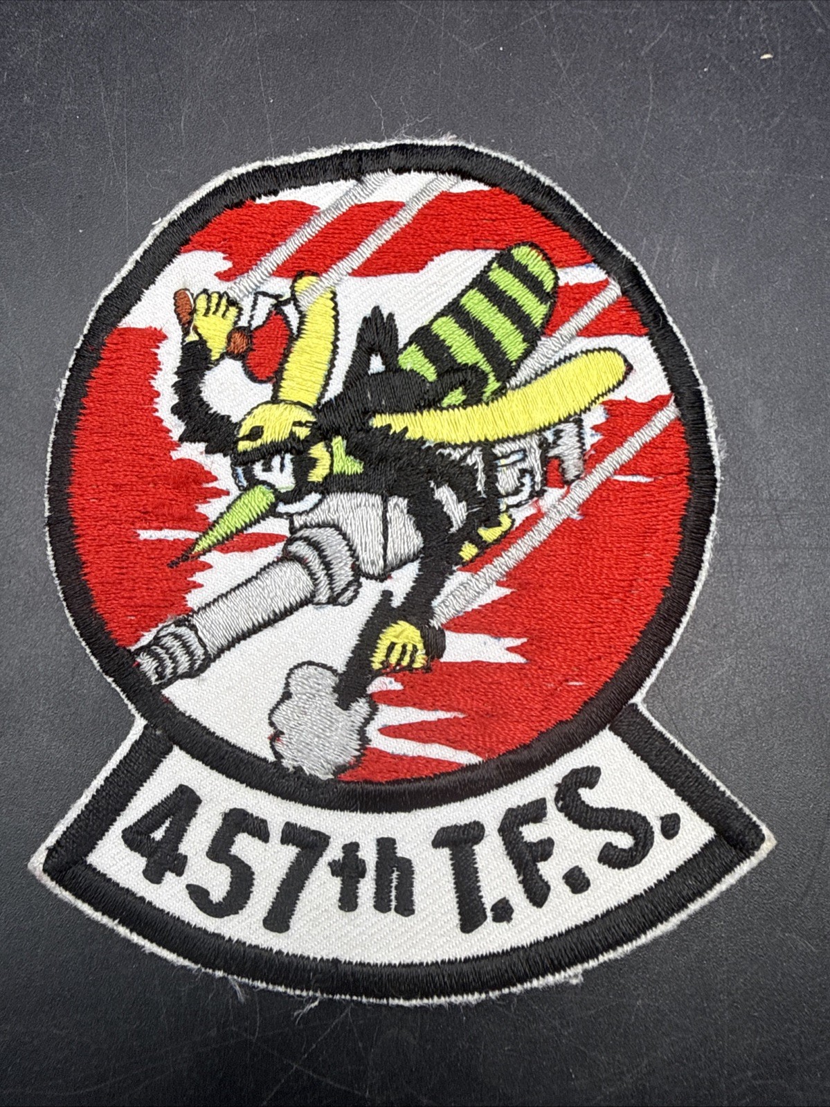 USAF 457 TFS Tactical Fighter Squadron PATCH 70s 80s US Air Force Rare