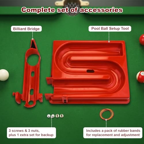 Billiards Training Rack Pro, Portable Billiards & Snooker Training Rack, red