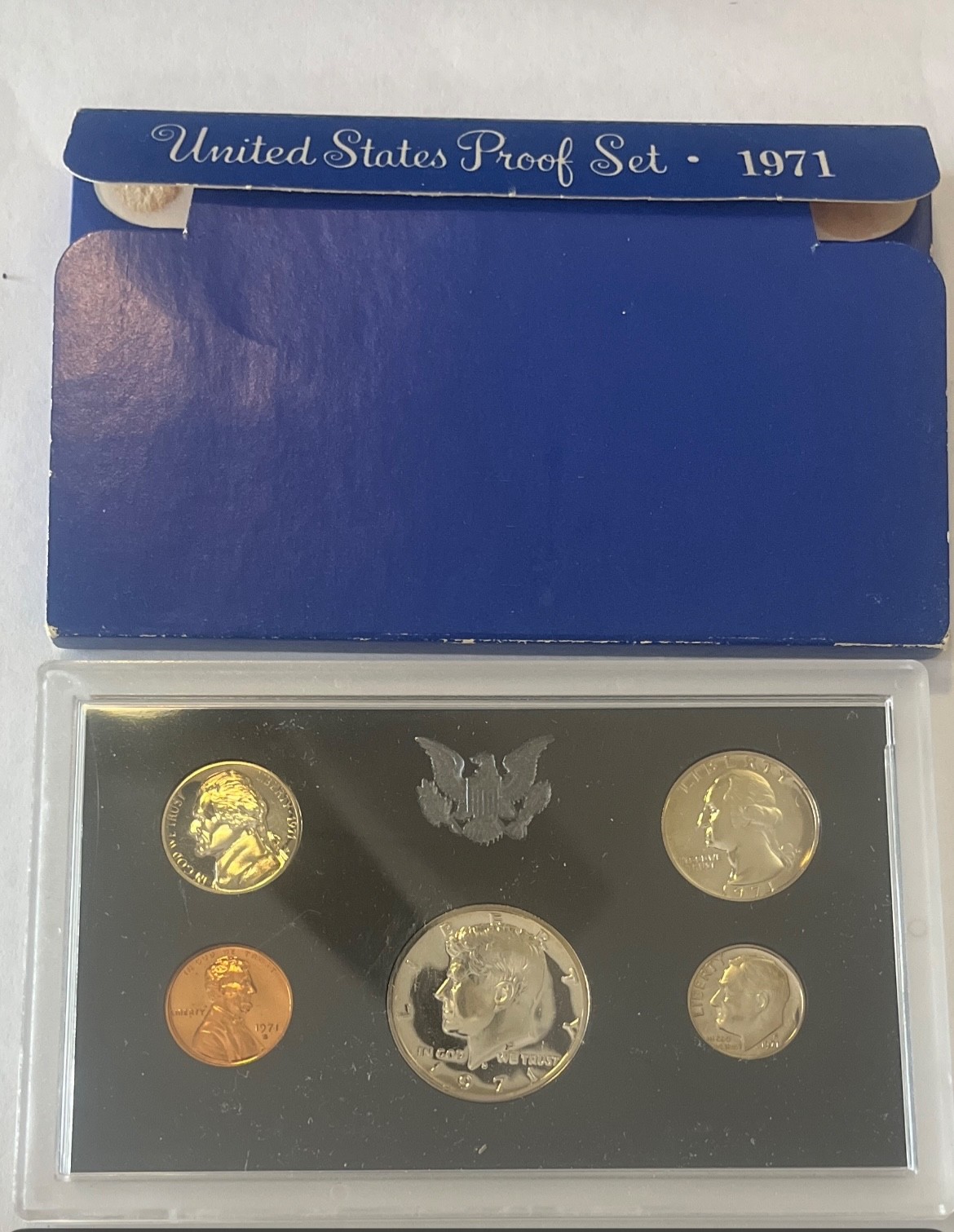 1971 Proof US MINT Coin Set, 5 coins, S mint mark