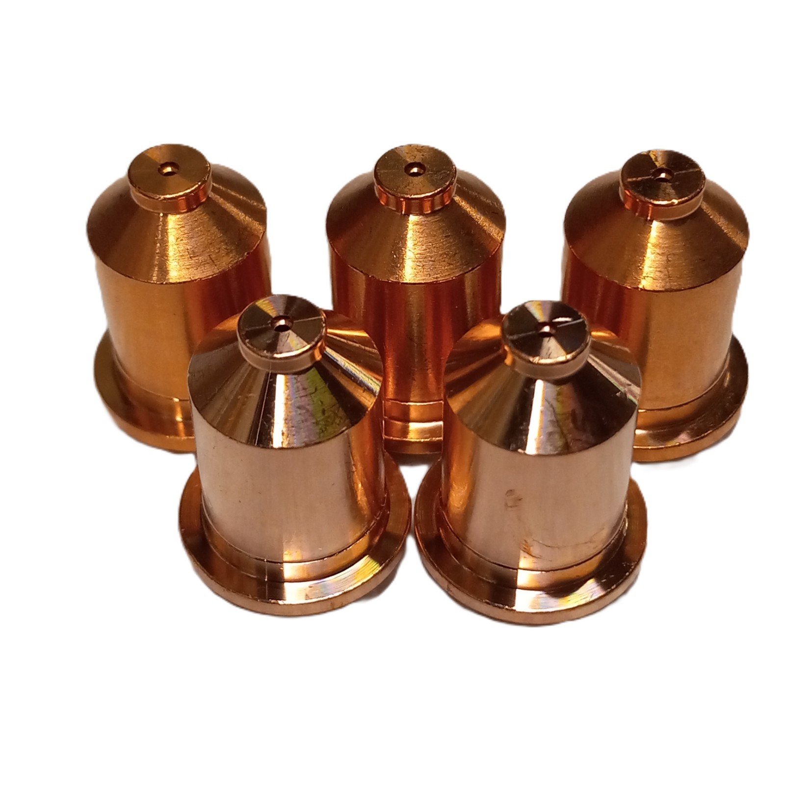 5PC TECMO SHIELDED PLASMA CUTTER CUTING TIP SET FOR PT/IPT/PTM 40 AND 60 TORCH