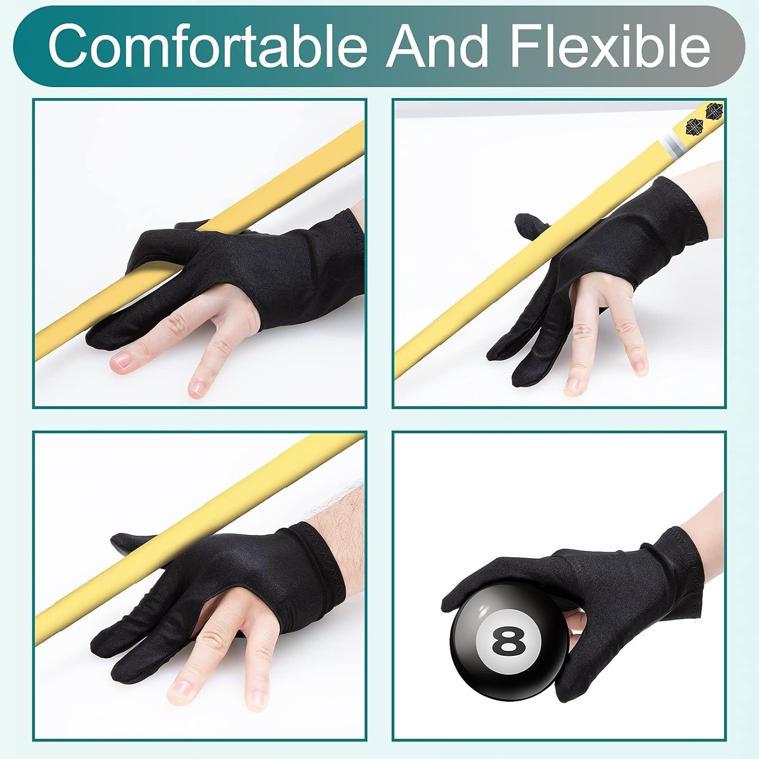 Classic Design Pool Shooter Gloves