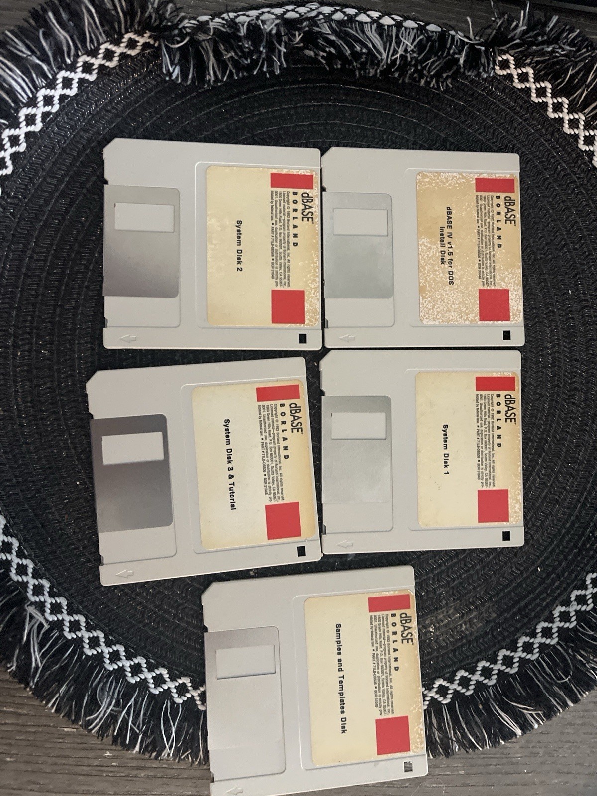 Borland dBASE IV for DOS 3.5” Floppy Disk Set Complete Vintage Database Software