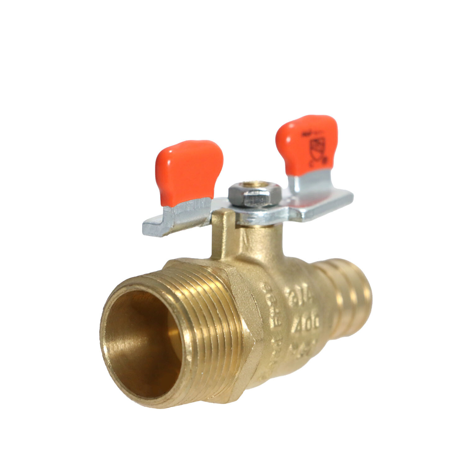 10 Packs XFITTING Barb Crimp 3/4 Pex B Male Ball Valve w/ Tee Handle