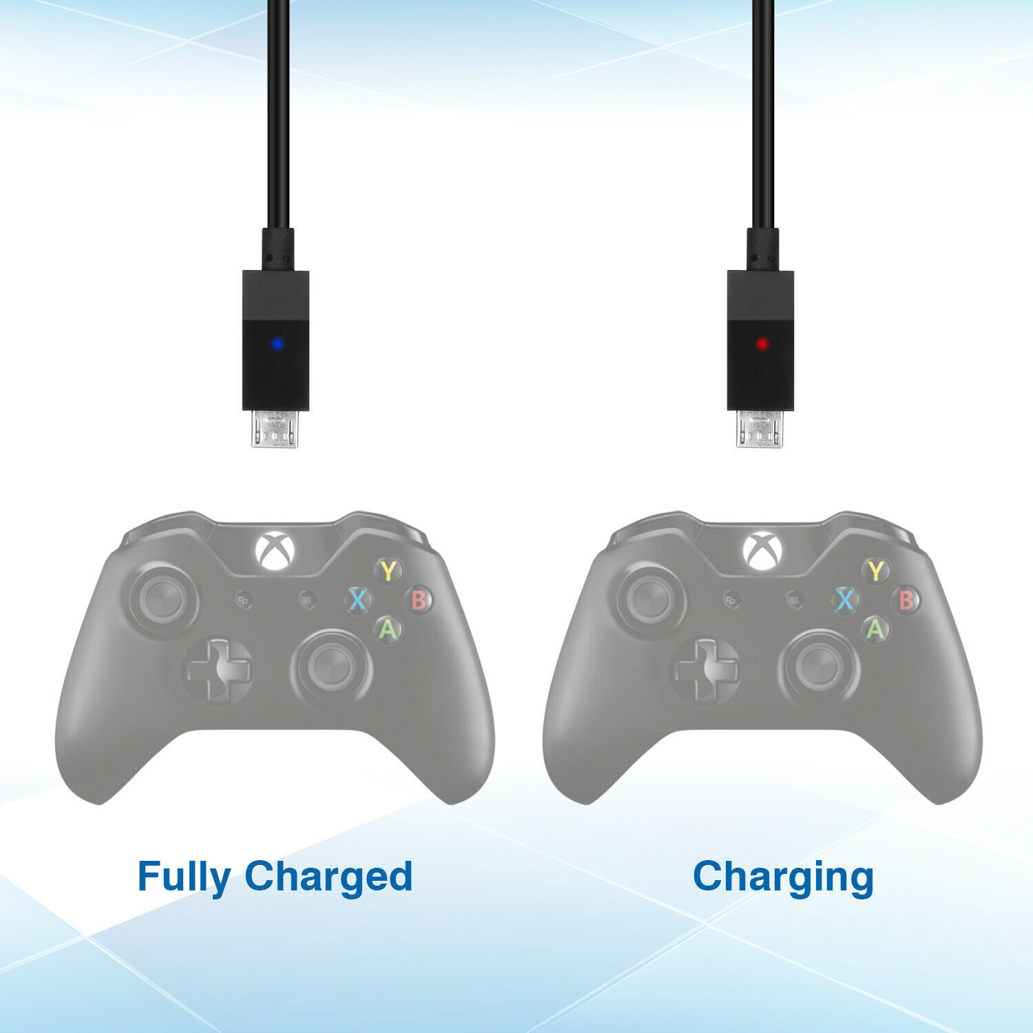 For XBOX ONE X/S Controller Play & Charge Charging Cable+1x Rechargeable Battery