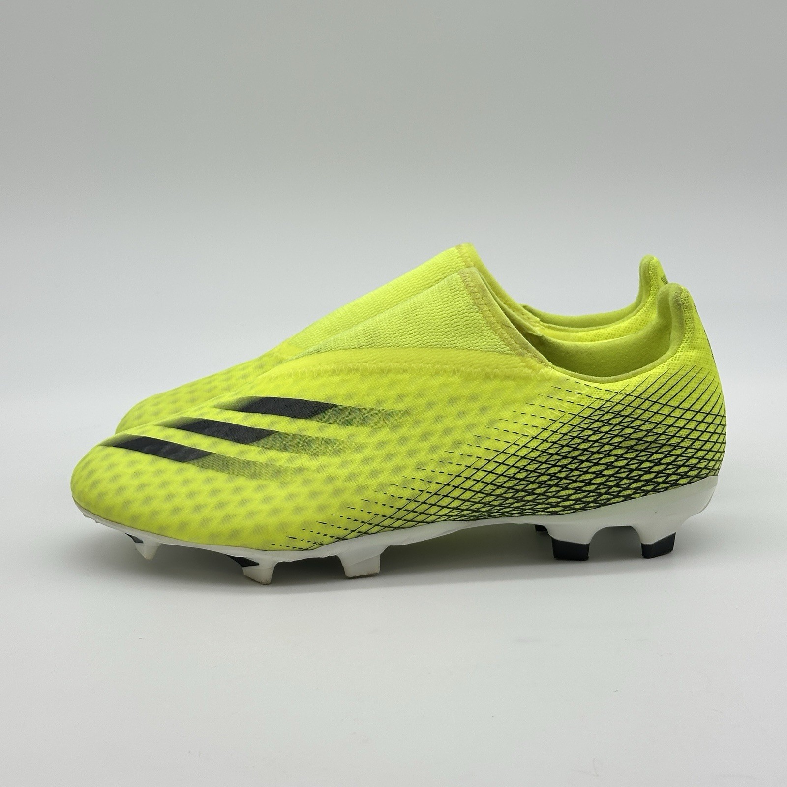 Adidas X Ghosted.3 Laceless FG Solar Yellow Mens Size 6.5 Soccer Futbol