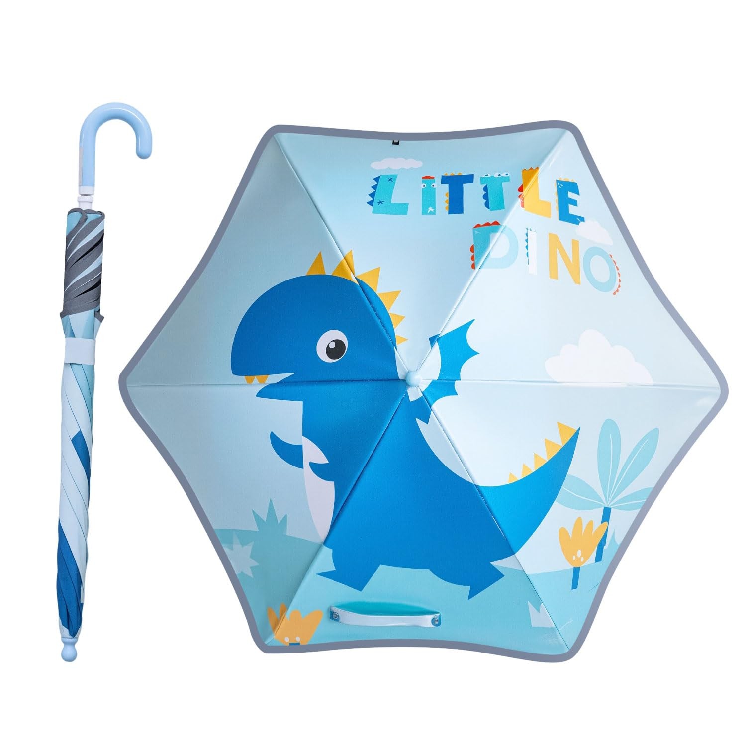 Kids UV and Rain Umbrella Sun Protection Round Corners for Boys Girls Toddler...