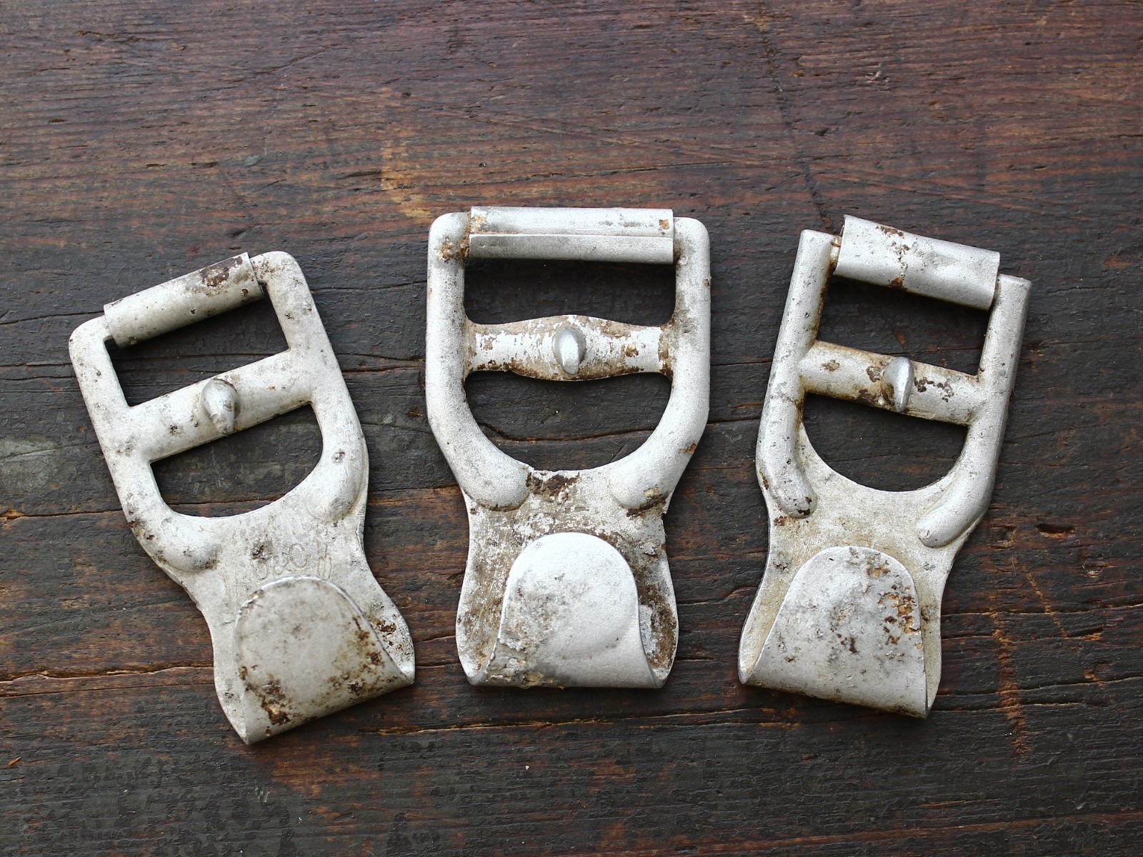 German WWII Original Leather Equipment Y-STRAPS & Backpack Hooks/ Wehrmacht