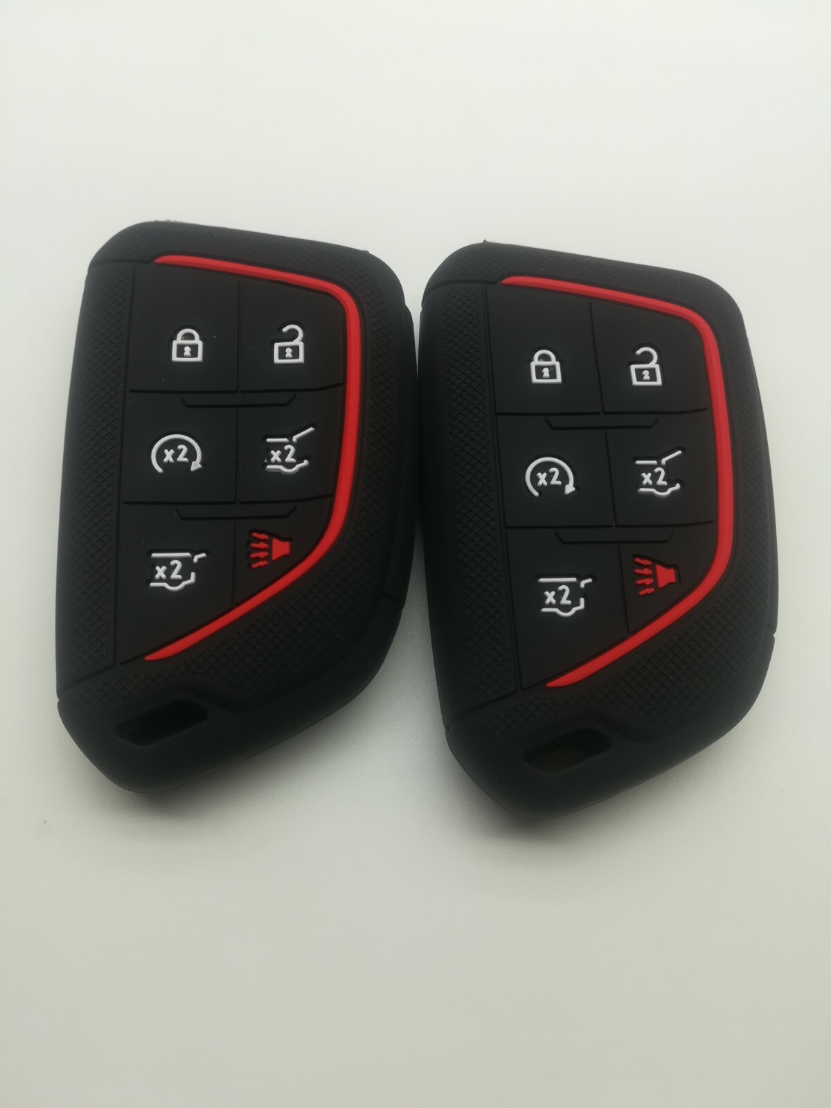 2*Silicone Key Cover for 2020 2021 2022 2023 2024 CADILLAC ESCALADE ESCALADE ESV