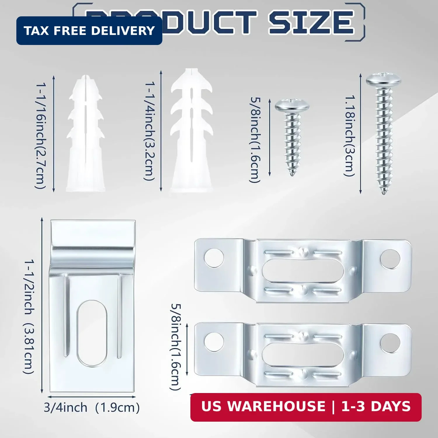 60 Set Frame Lock Security Hanging Kits T-Screw Security Artwork Picture