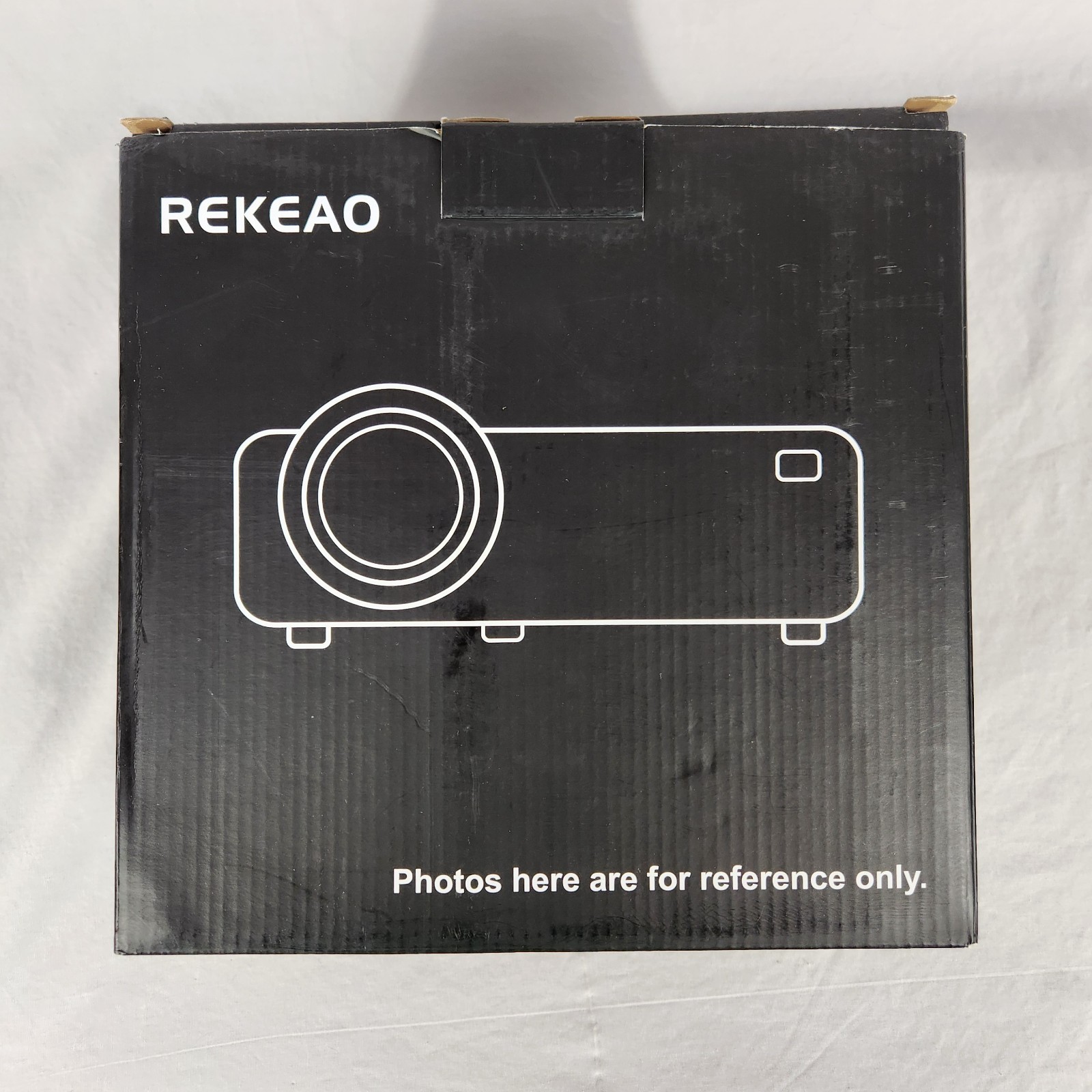 Rekeao HD Video Projector with 100” Screen  1080p Support HDMI USB Theater New