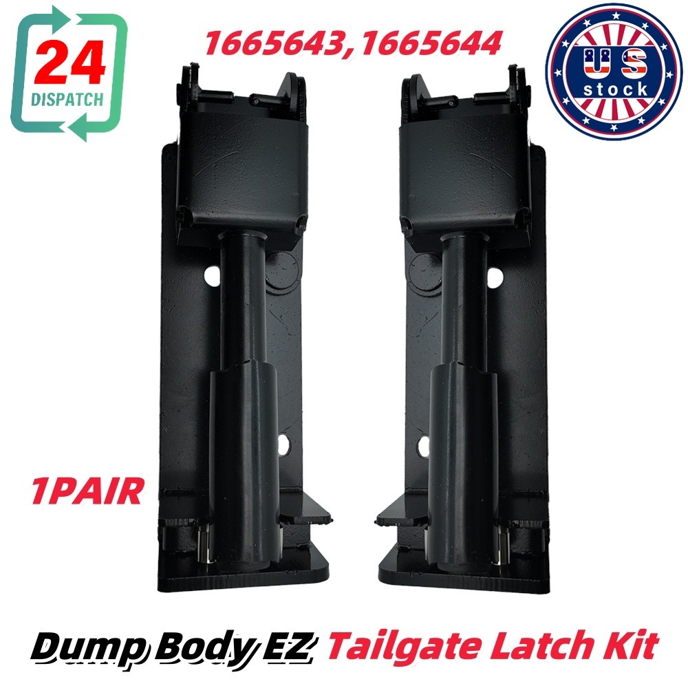 Left&Right Rugby Dump Body EZ Tailgate Latch Kit 1Pair 1665643/1665644 For Truck