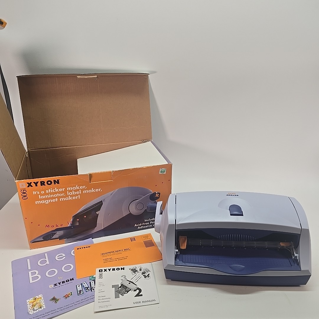 Xyron Model 900 Laminator Laminating Sticker Making Machine Label