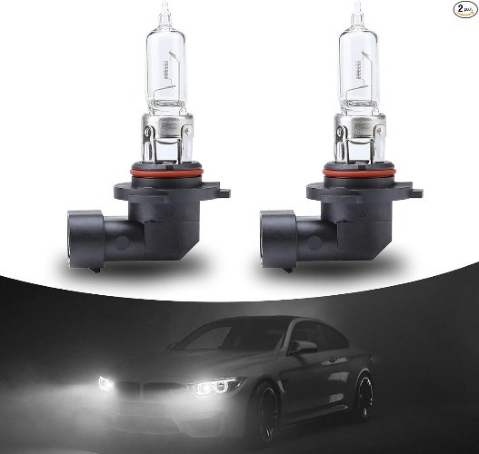 2 PCS Car Halogen Fog Light Bulb, 12V 55W Waterproof  Color: White Light #9005