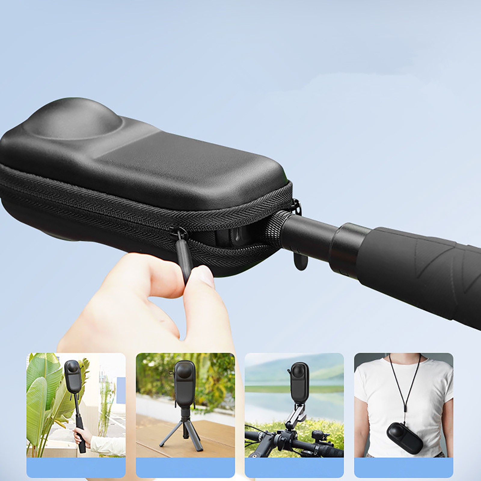 PU Protective Bag for Insta360 X4 Camera Accessories Storage Case Box