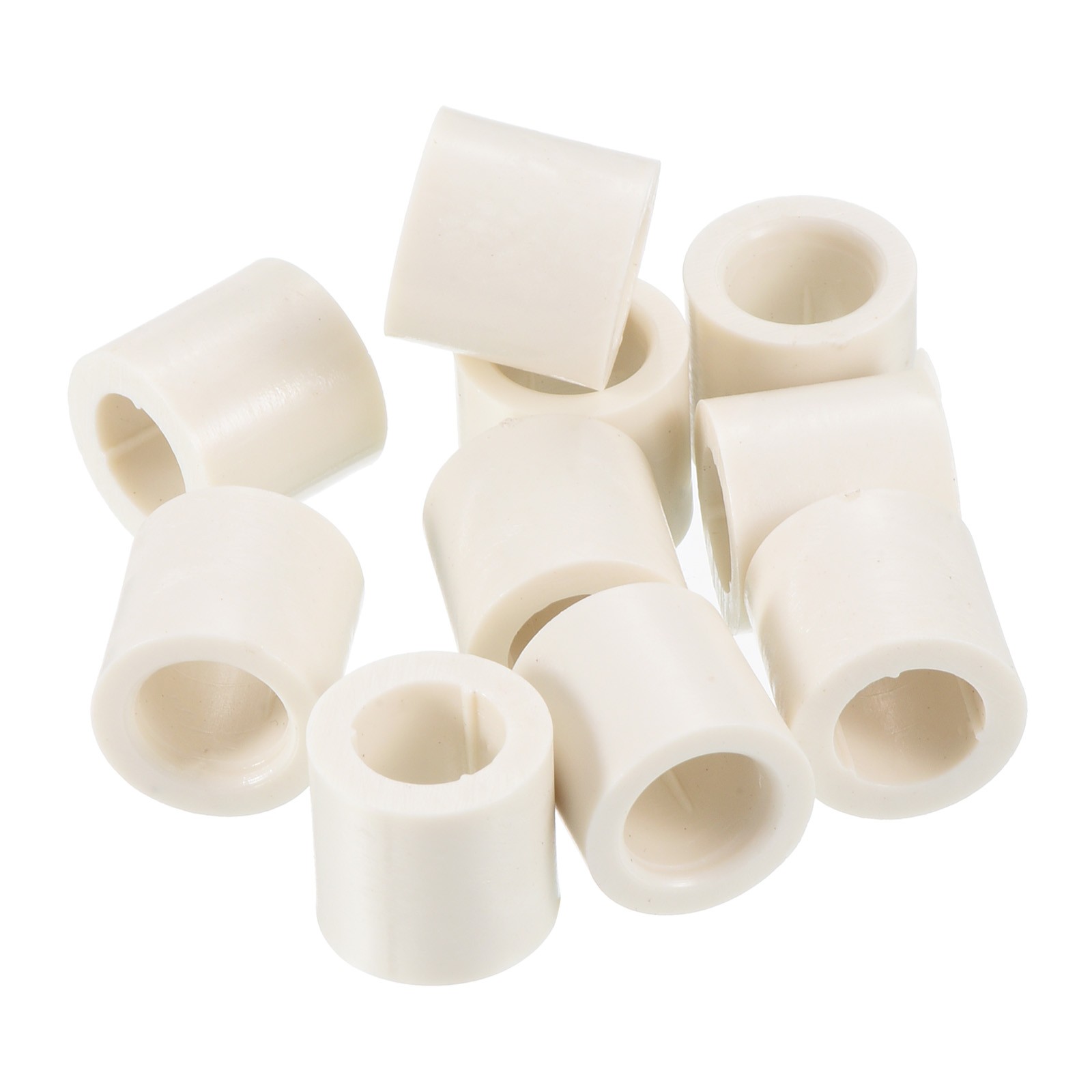 10Pcs 13x13mm Pool Cue Ferrules Billiard Cue Slip on Stick Tip Replacement White