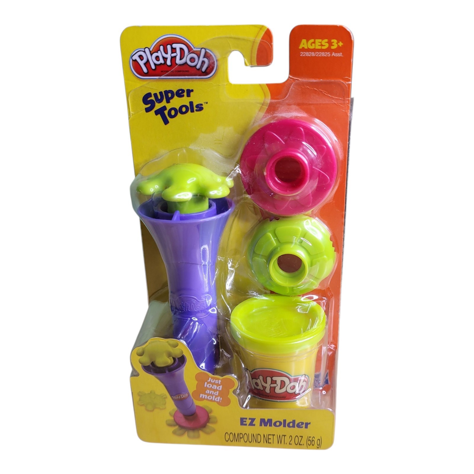 Play-Doh Super Tools EZ Molder Set Purple Tool + 2 Molds & 2oz Compound New 2010