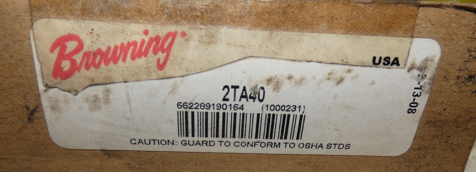 Browning 2TB40 Split Taper Sheave 2 Groove A, B Belt