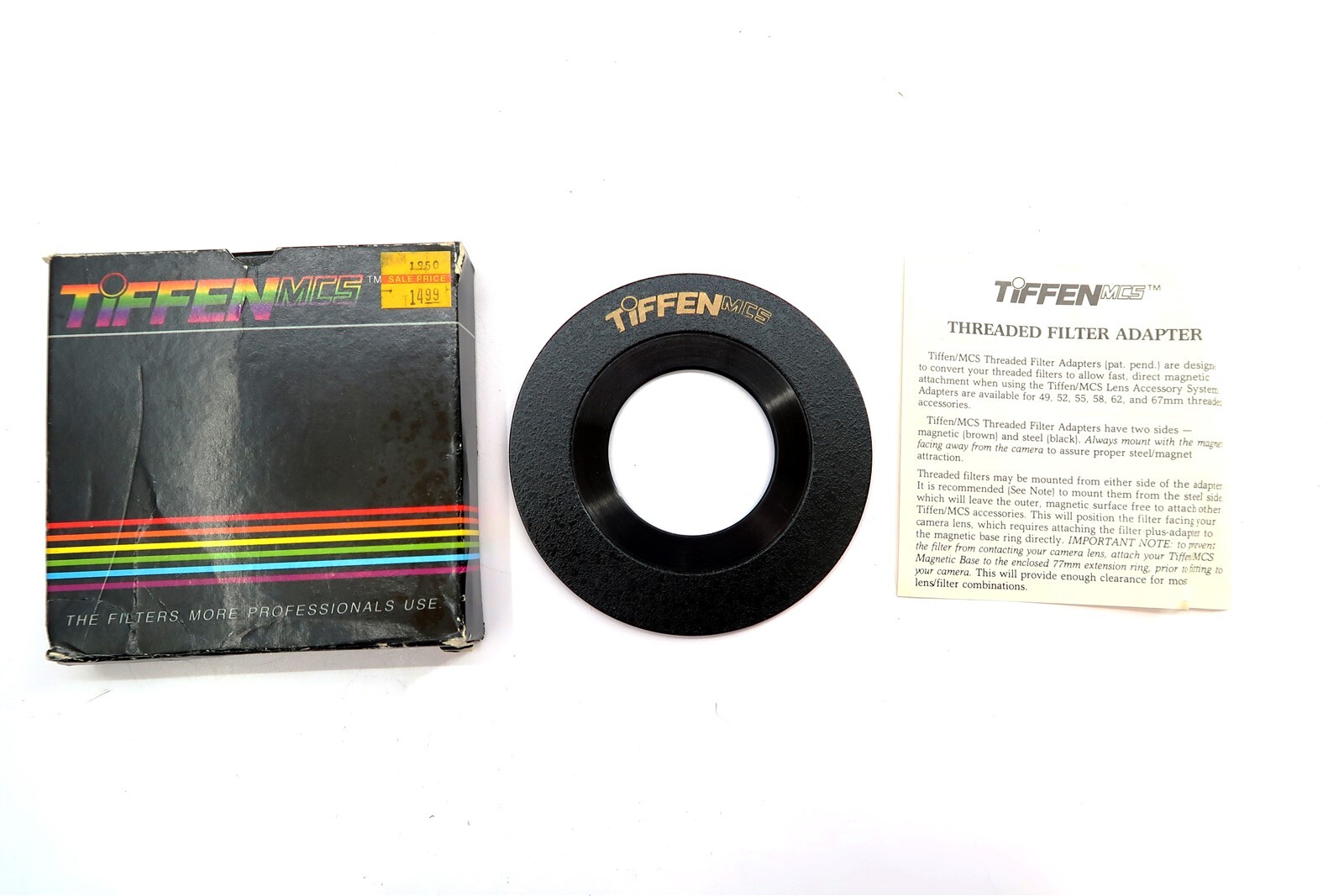 TIFFEN MCS 49mm Adapter Ring Treaded Magnetic with Original Box