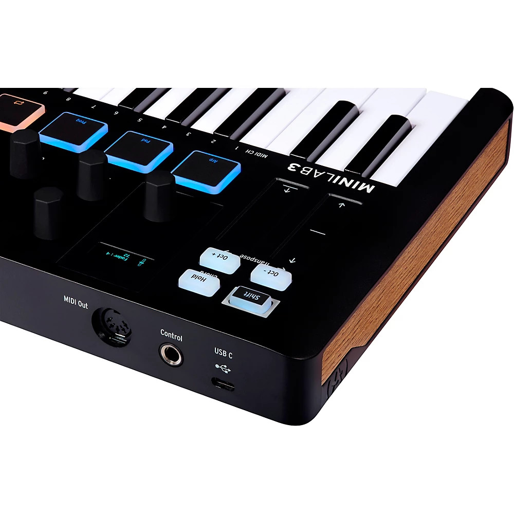 Arturia MiniLab 3 Hybrid Keyboard Controller Black