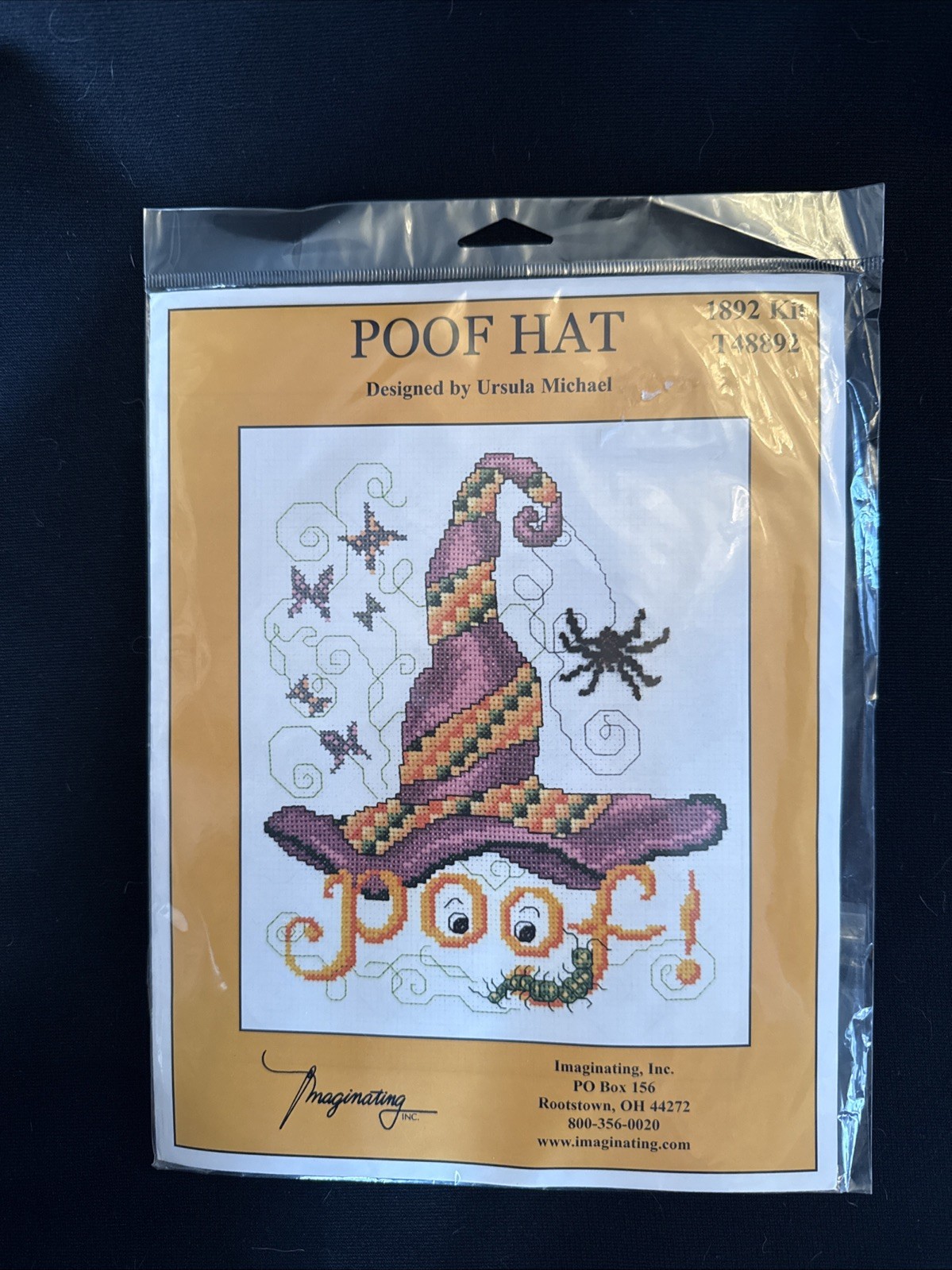 Poof Hat by Imaginating cross stitch Kit 1892 New