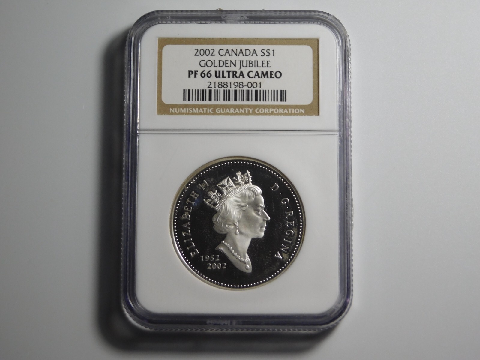 OLD COINS 2002 CANADA GOLDEN JUBILEE NGC PROOF 66 ULTRA CAMEO SILVER DOLLAR