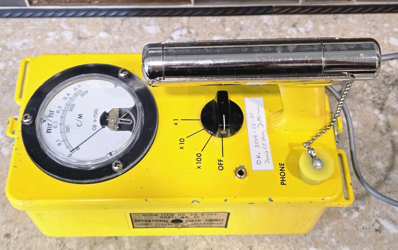Victoreen Geiger Counter CDV-700 #6B Radiological Survey Meter