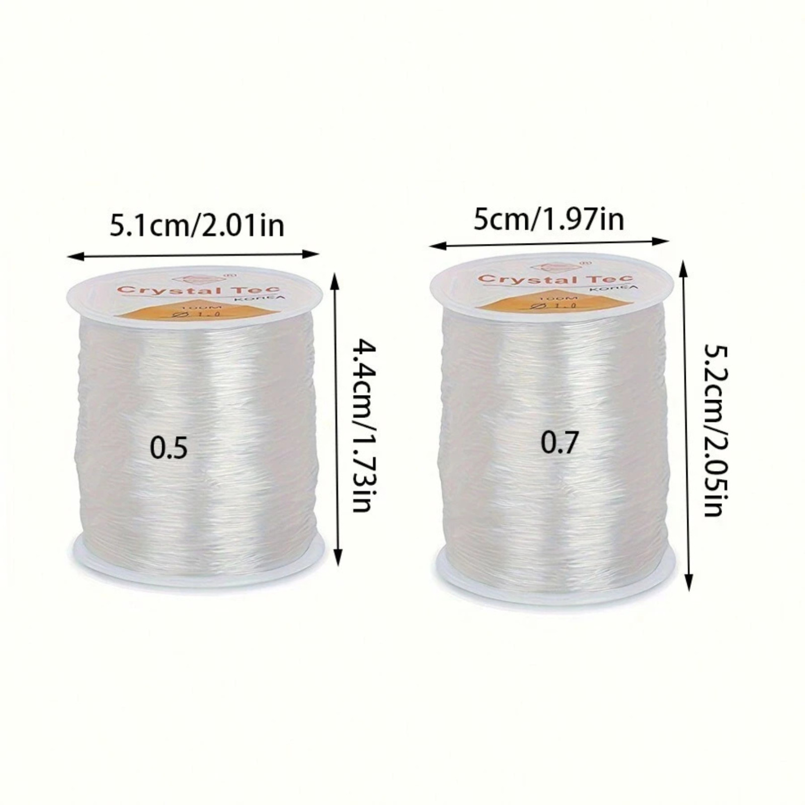 Elastic Bracelet String Cord Stretch Bead Cord for Transparent 328ft/100m Thread