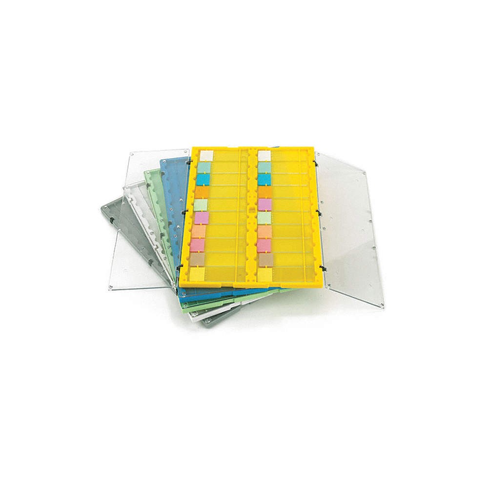 GLOBE SCIENTIFIC  Slide Holder,292 x 197 mm,Green 55FH21