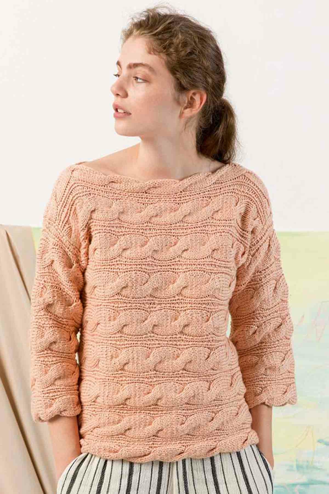 Pullover - Lang Yarns Amira - Model Package Knitting Package With Instructions