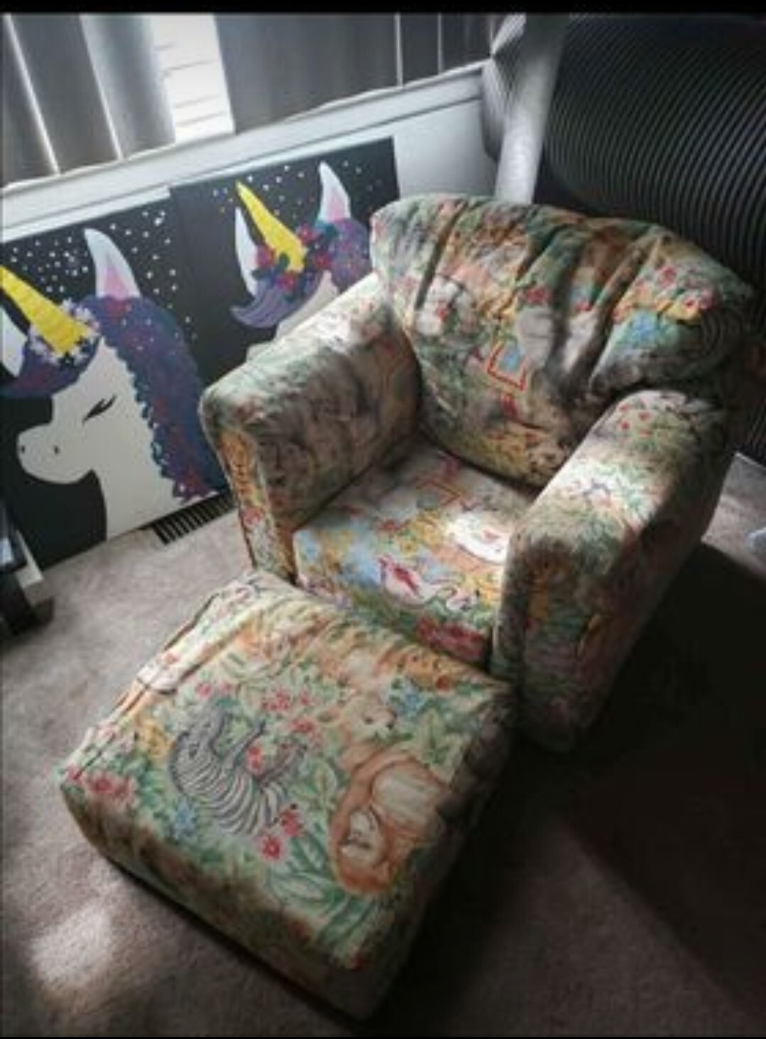Kid Sofa Chair w/Ottoman