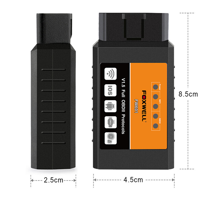 FOXWELL FW601 ELM327 OBD2 Code Reader Bluetooth Diagnostic Tool OBDII Scanner