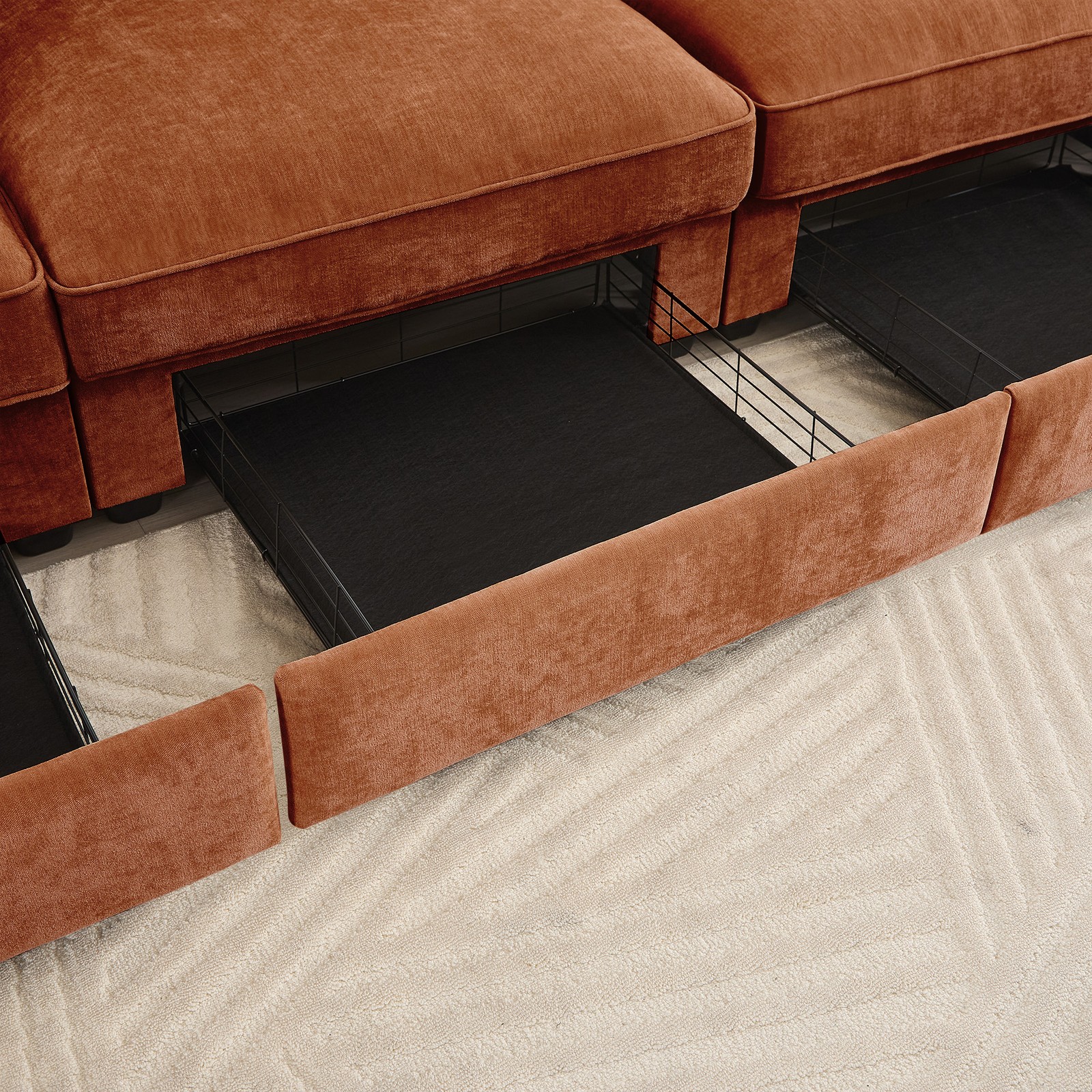Sofa RSF Velvet-Orange|Orange