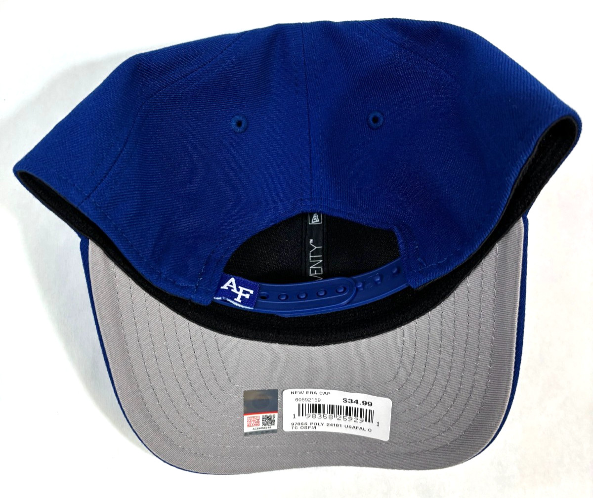 US Air Force Falcons NCAA NE Stretch-Snap Snapback Hat~ Blue
