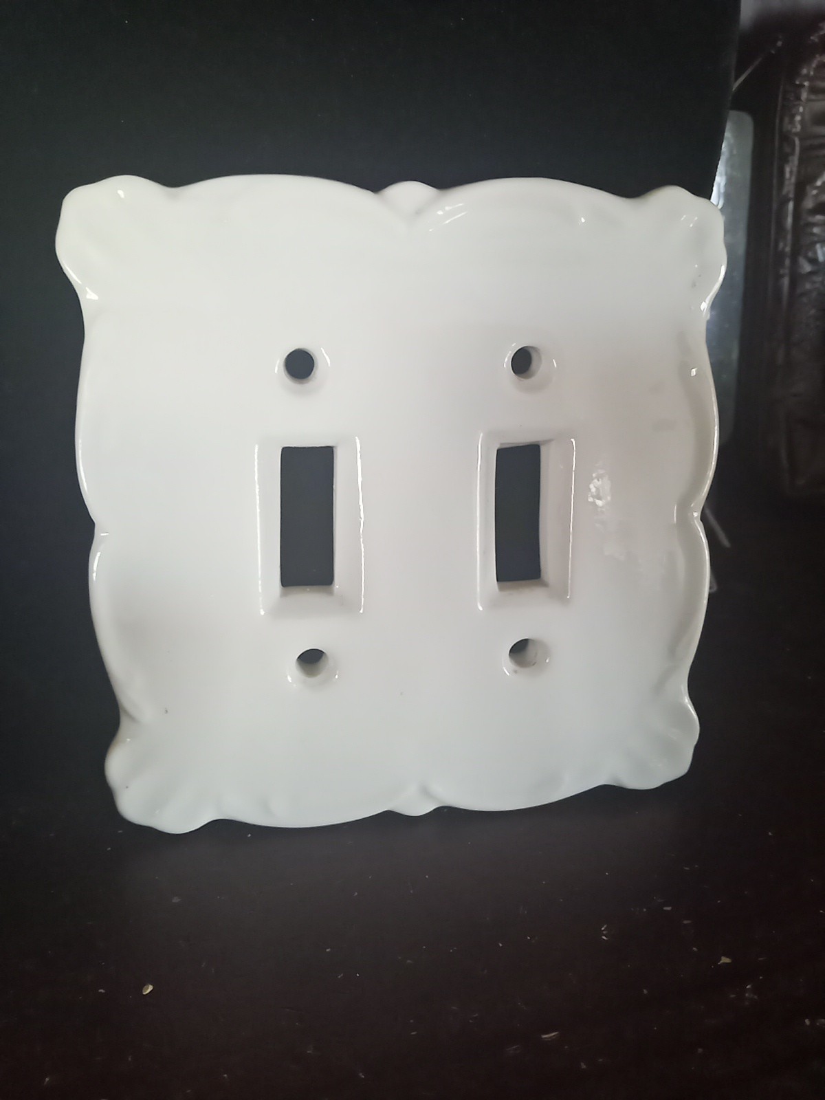 light switch plate cover vintage porcelain