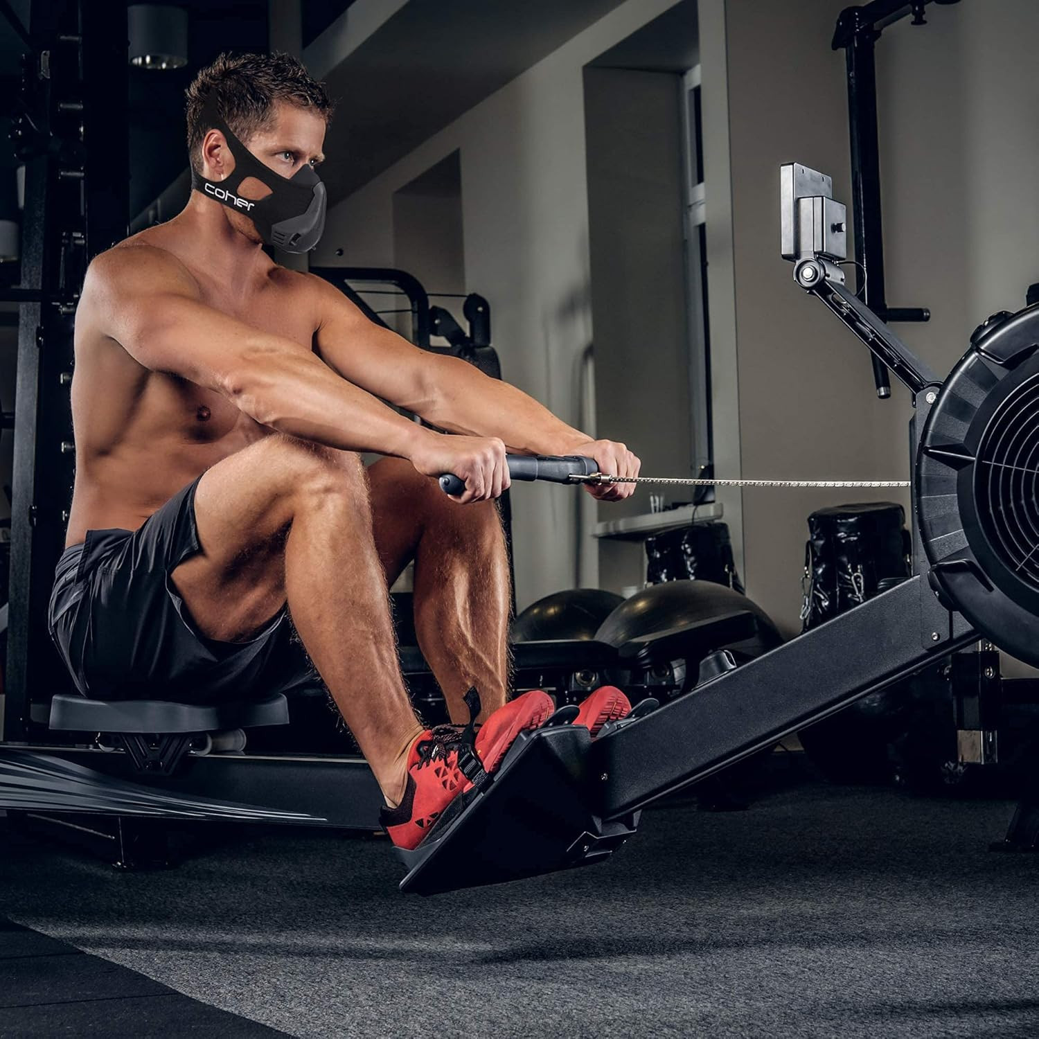 Workout Mask Breathing Mask for Men and Women - Adjustable Resistance Levels - I
