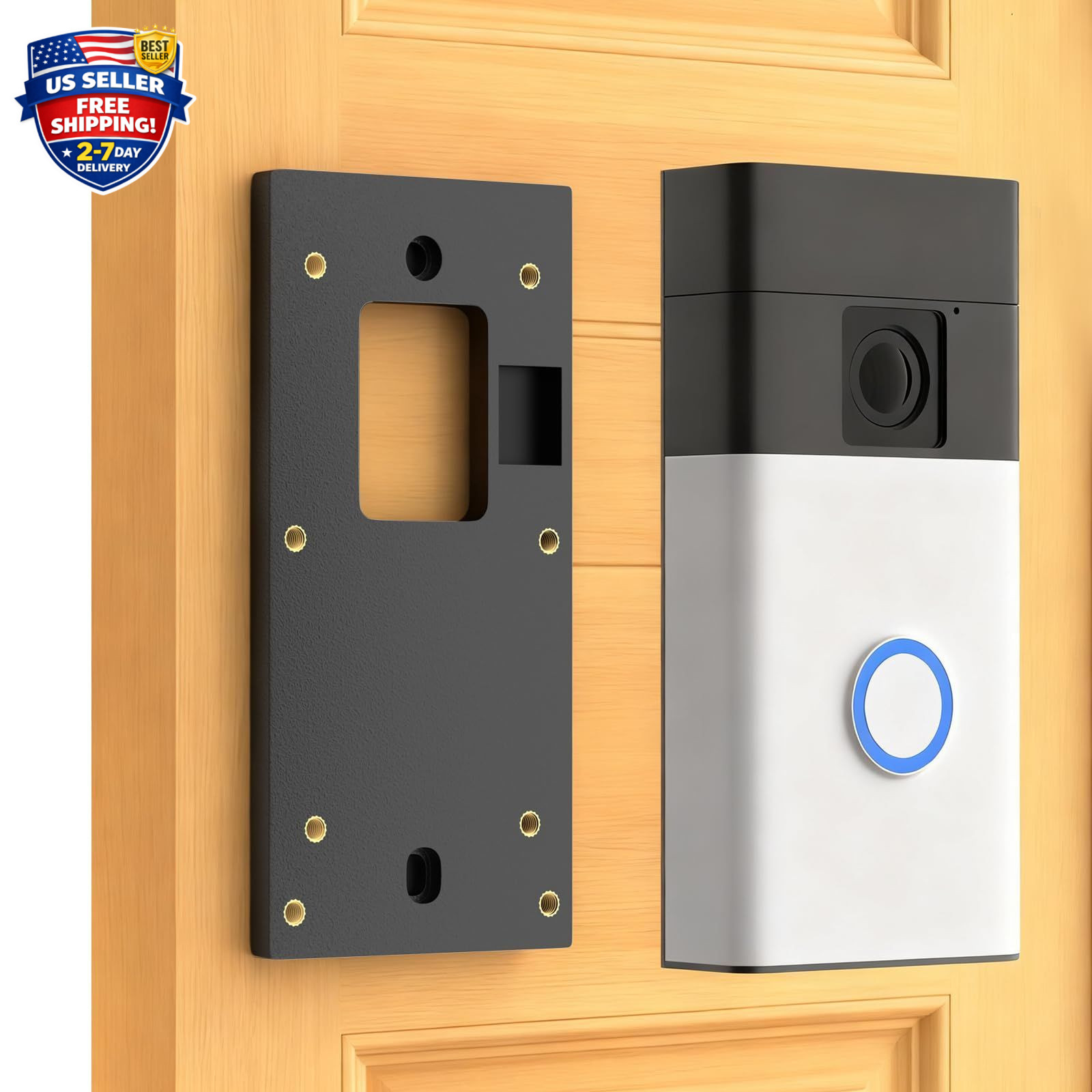 No-Drill Ring Doorbell Mount for Ring Battery Doorbell (2nd-2024 Release)/Plus/P