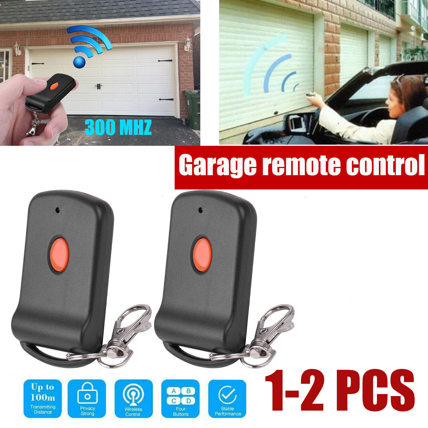 MultiCode 3089 10 Code Sw For Linear Gate Garage Remote Control MCS308911 300mhz