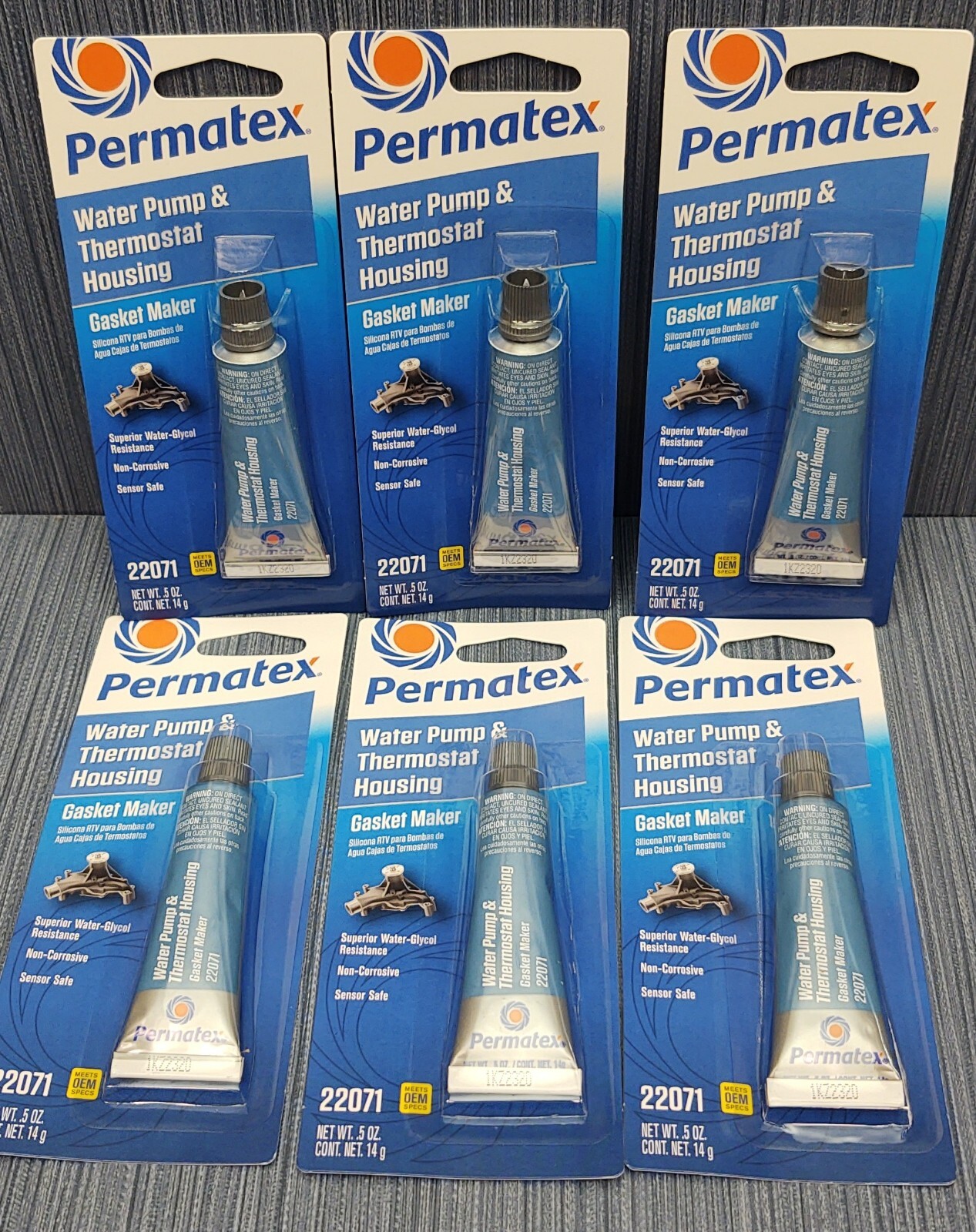 Permatex 22071 Water Pump & Thermostat Housing Gasket Maker .5oz (case of 6)