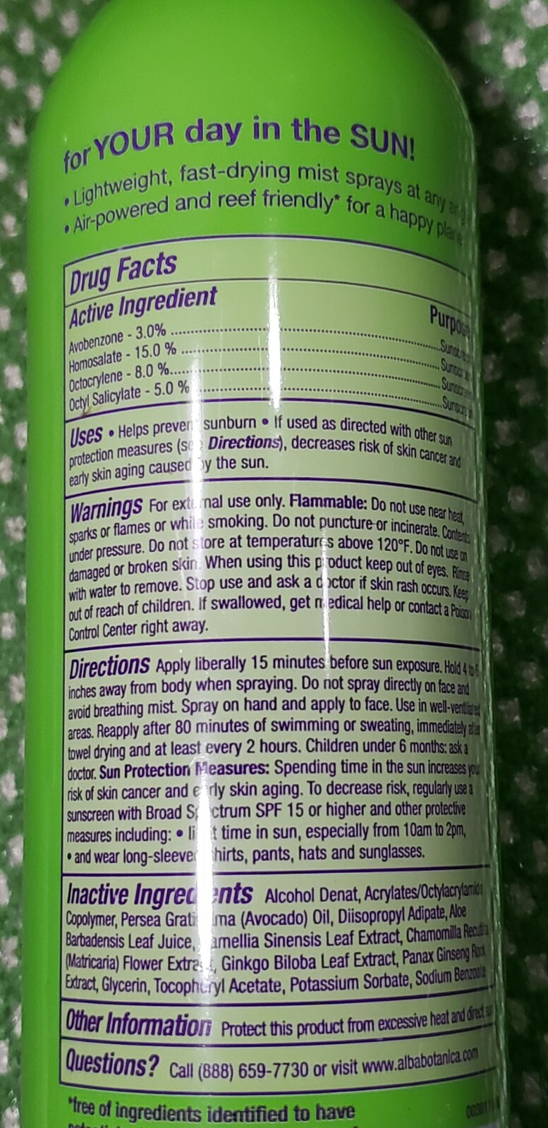 2 - Alba Botanica Sensitive Sunscreen Fragrance Free Spray SPF 50 - 6oz - 2/2026