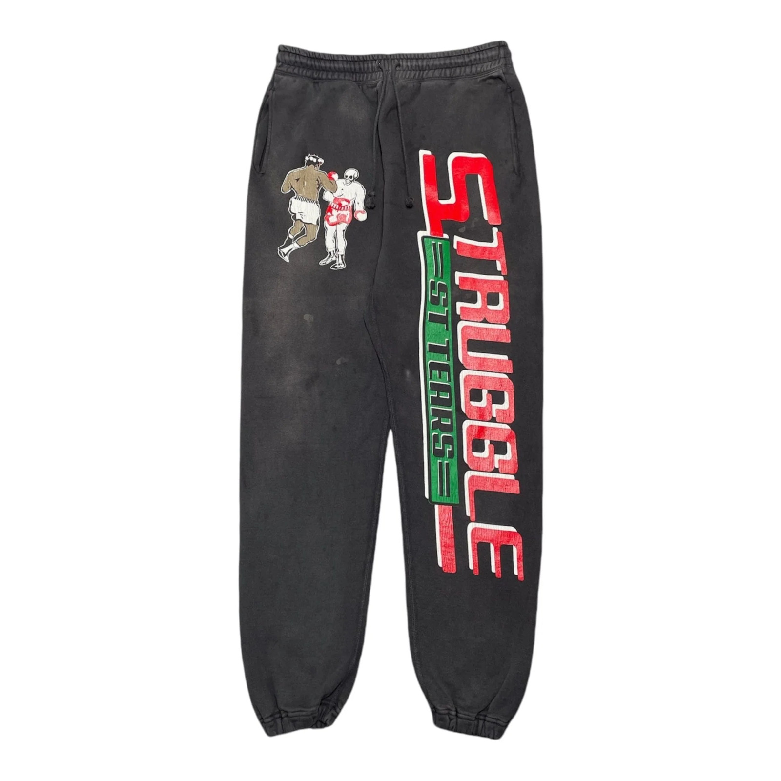Saint Michael x Denim Tears Struggle Logo Sweatpants Black Multi Pre-Owned