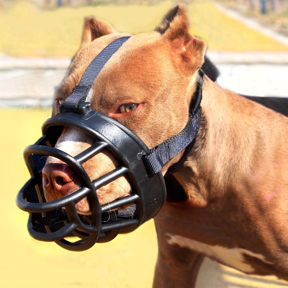 Adjustable Dog Muzzle Soft Silicone Breathable Strong Basket Dogs Mouth Muzzles.