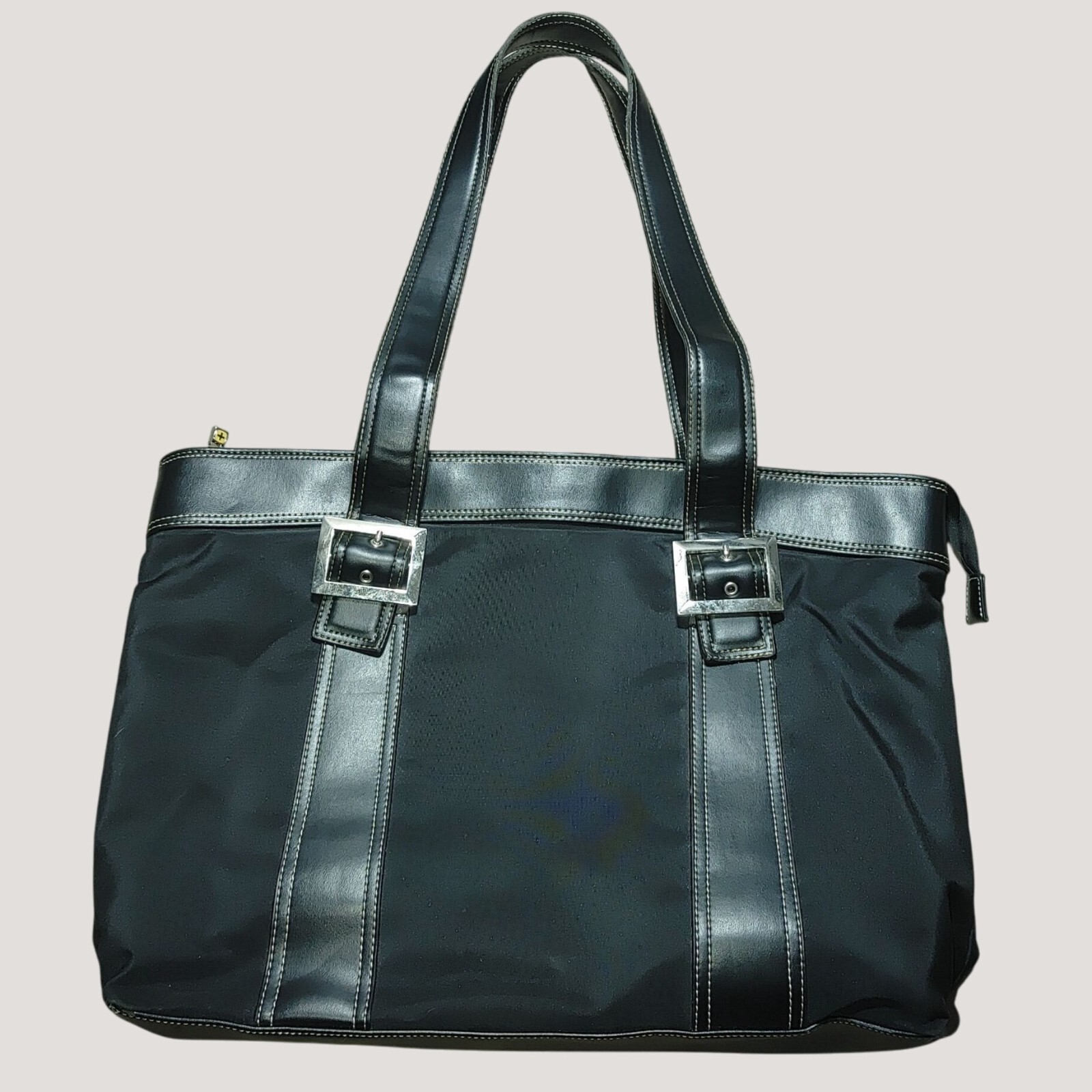 Swissgear Wenger Black Laptop Tote Bag Organizer Pockets Zipper Closure Organize