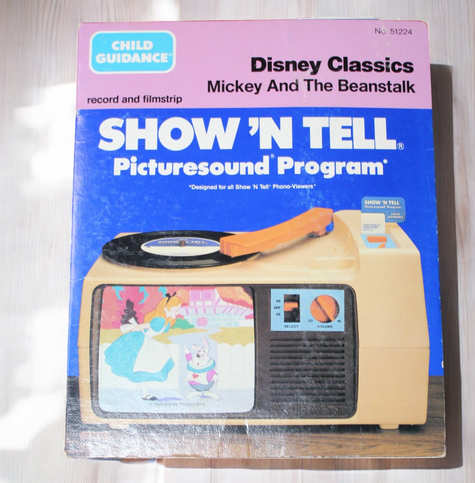 1983 Child Guidance Show 'N Tell Records Mickey And The Beanstalk