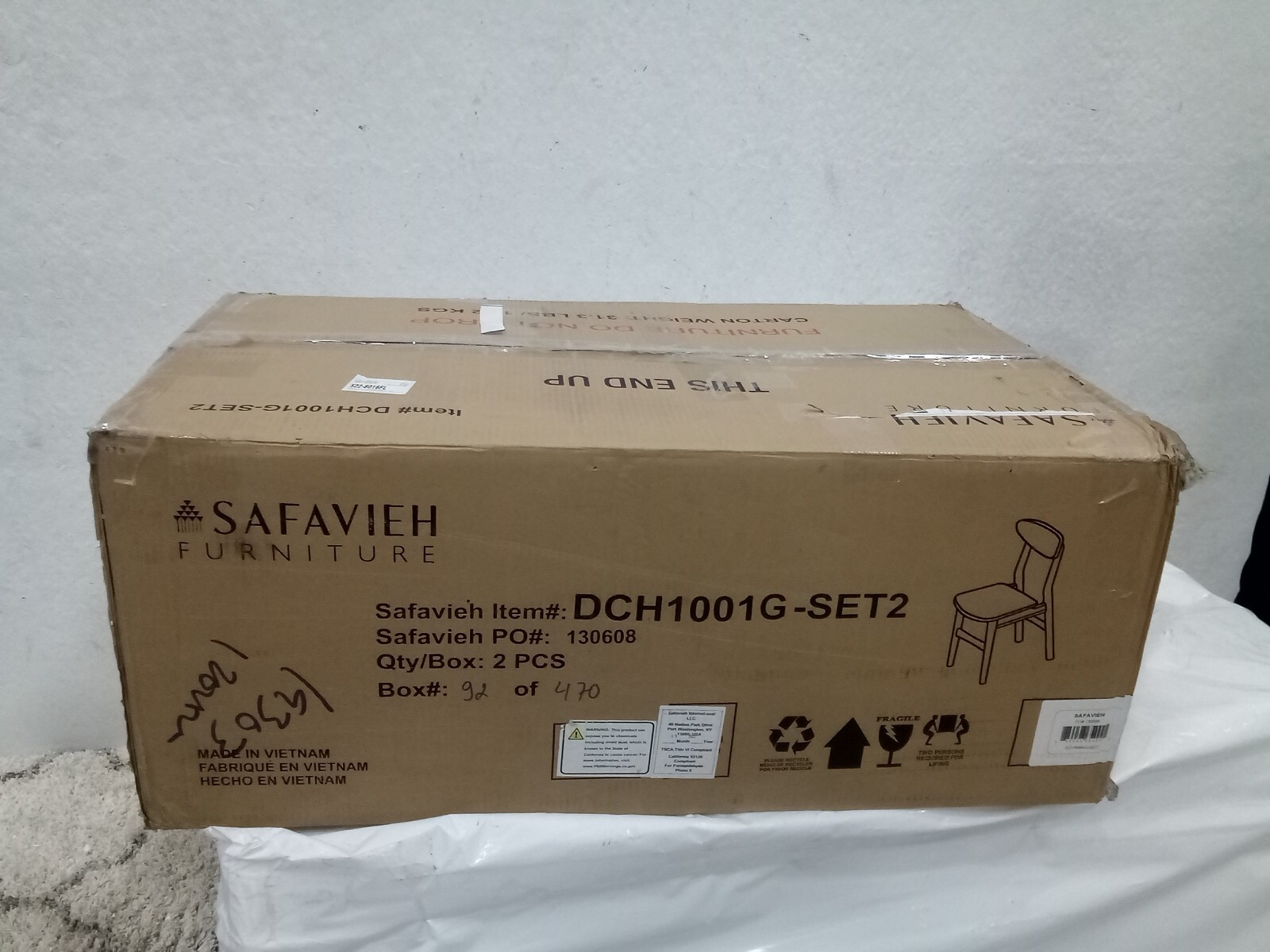 Safavieh Lucca Retro Dining Chair, Reduced Price 2172720224 DCH1001G-SET2