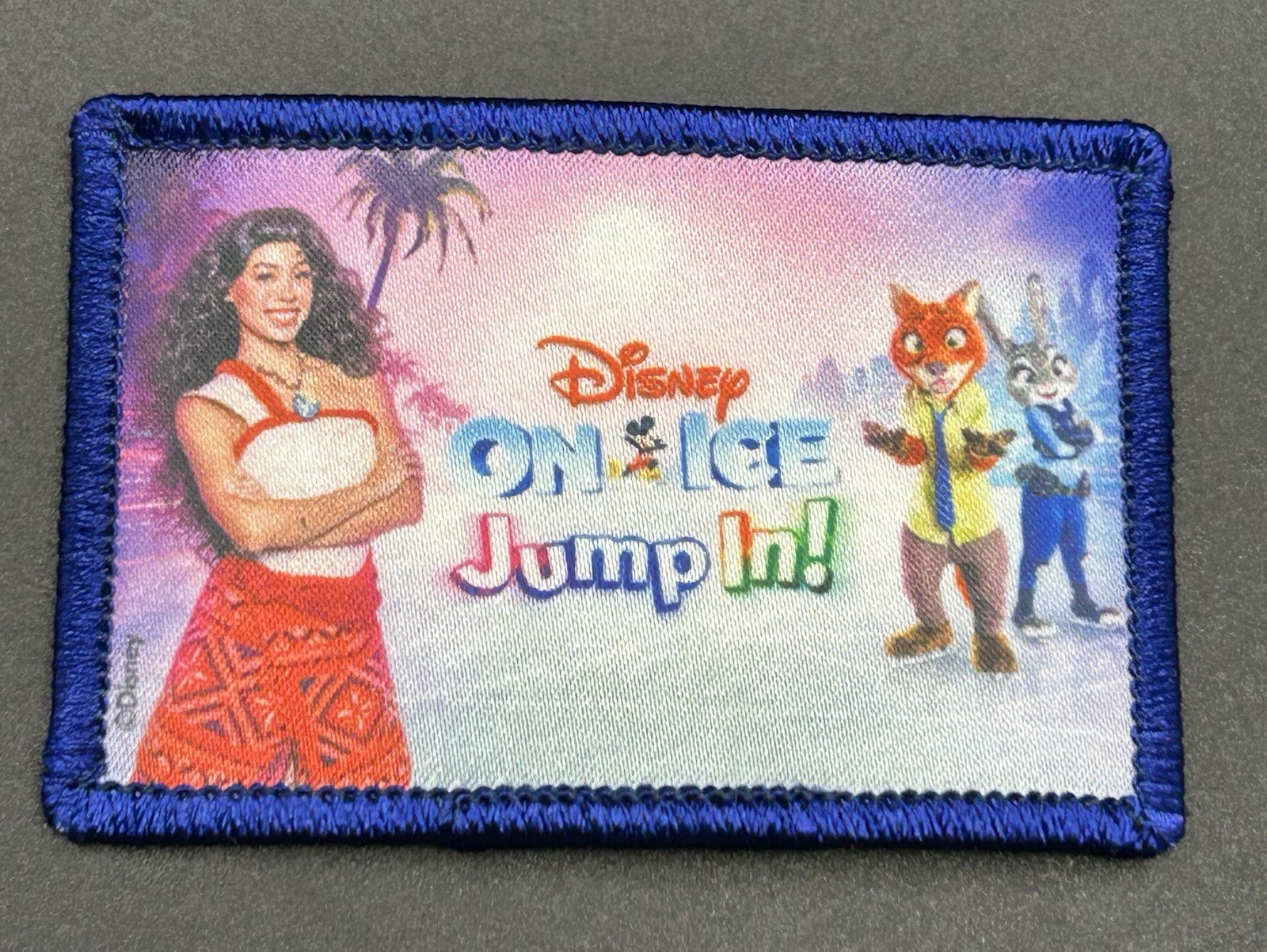 Disney on Ice Jump In Patches Commemorative Scout Patch Iron-on Moana Zootopia